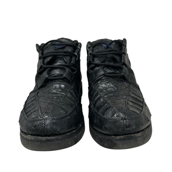 Exotic Footwear Chukka Boots Mens 10 Black Wild West Genuine Exotic Skin USA main image 5